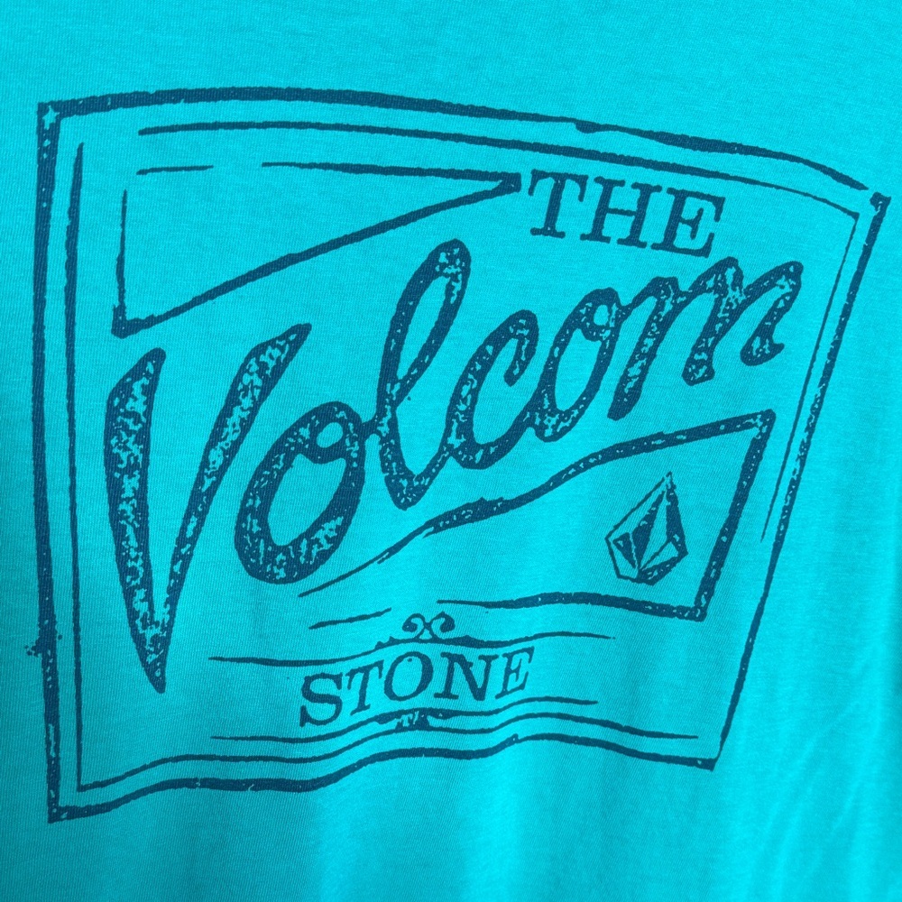 Vintage Y2K Volcom Kelly Green Graphic Tee The Volcom Stone Skate Shirt Small - Picture 5 of 10